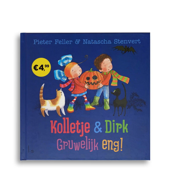 Cover kinderboek Kolletje en Dirk. Gruwelijk eng! EmotieBoeken.