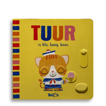 Cover kinderboek Tuur is blij, bang, boos. EmotieBoeken.