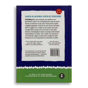 Korte beschrijving kinderboek Scheidingklets. EmotieBoeken.