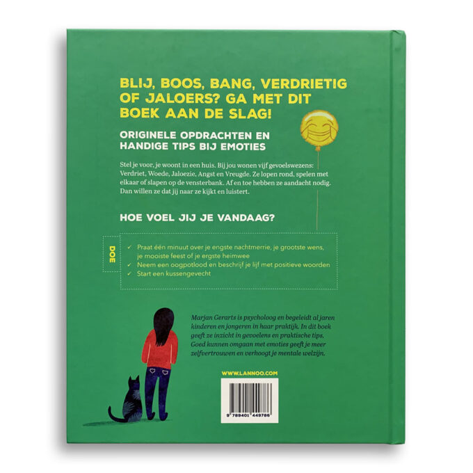 Korte beschrijving kinderboek Een boek vol gevoelens en 1 goudvis. Emotieboeken