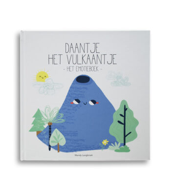 Cover kinderboek Daantje het Vulkaantje. Het EmotieBoek. EmotieBoeken.