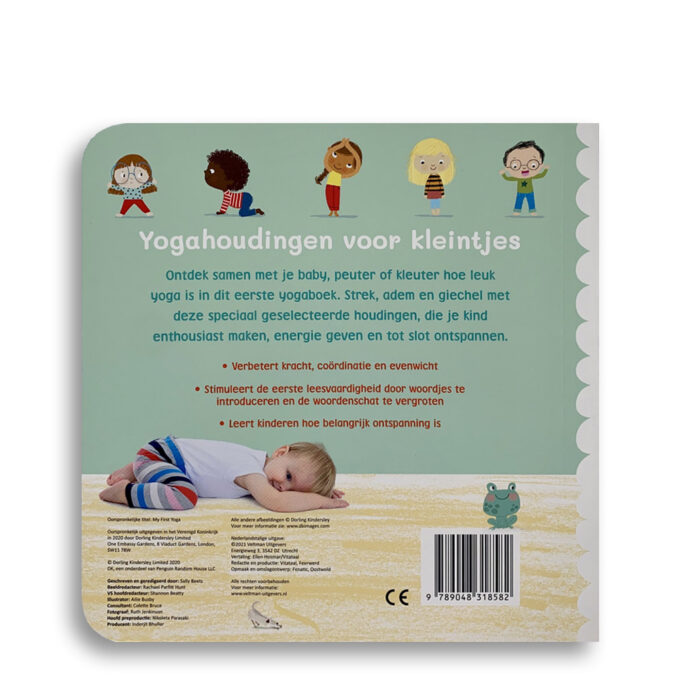 Korte beschrijving op Cover Mijn eerste Yoga Boek Gemaakt door Emotieboeken