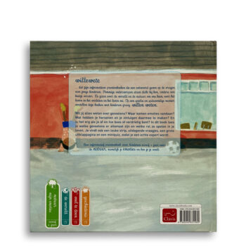 Korte beschrijving op cover afbeelding van het kinderboek: Willewete. Zo voel ik mij. Gemaakt door Emotieboeken.